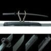 carbon steel titanium plated titanium plated-Tactical Katana with K-Saya