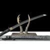 1060 Steel Katana - Handmade Japanese samurai sword with Blue Cord Handle and Iron Fittings