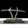 1095 Steel Katana - Handmade Japanese samurai sword with Floral Scabbard and Copper Fittings