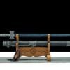 1095 Handcrafted Chinese Sword – Blue Blade with Dragon-Engraved Scabbard