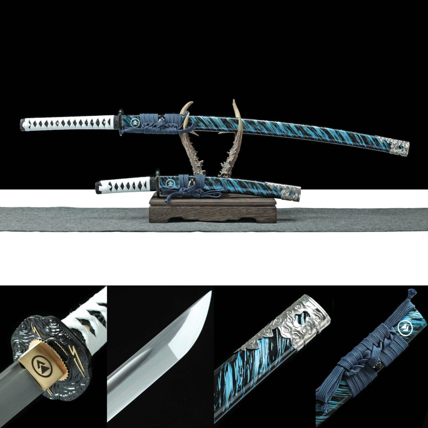 Ghost of Tsushima - Handmade Japanese Samurai Sword - Steel is 1060 steel - Blue