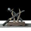 1060 Steel Katana - Handmade Japanese samurai sword with Lacquered Saya and Iron Fittings