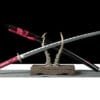 1060 Carbon Steel Katana - Handmade Japanese samurai sword-Wrapped Saya and Alloy Fittings