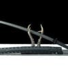 carbon steel titanium plated titanium plated-Tactical Katana with K-Saya