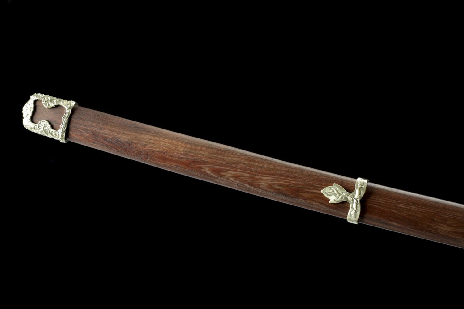 1060 Carbon steel Tachi-Handmade Japanese samurai sword with brown scabbard
