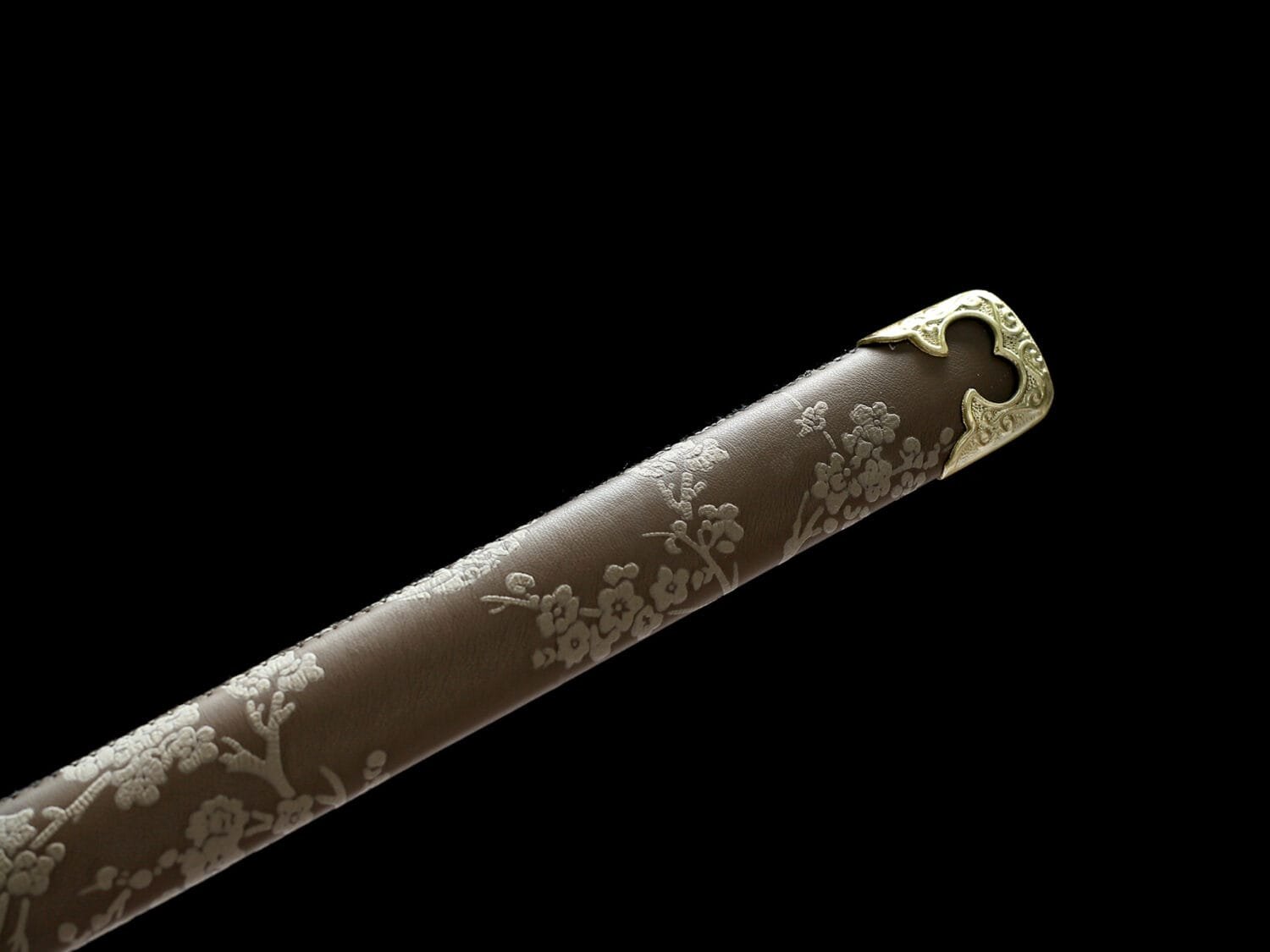1095 steel Handcrafted Chinese Sabers With Brown Scabbard