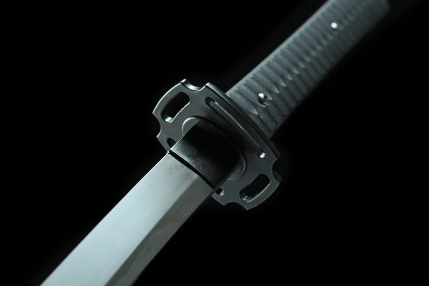 carbon steel titanium plated titanium plated-Tactical Katana with K-Saya
