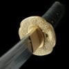 1095 Steel Katana - Handmade Japanese samurai sword with Floral Scabbard and Copper Fittings