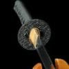 1060 Steel Katana - Handmade Japanese samurai sword with Blue Cord Handle and Iron Fittings