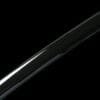 1060 Carbon Steel Katana - Handmade Japanese samurai sword with Black Lacquered Saya and Iron Fittings