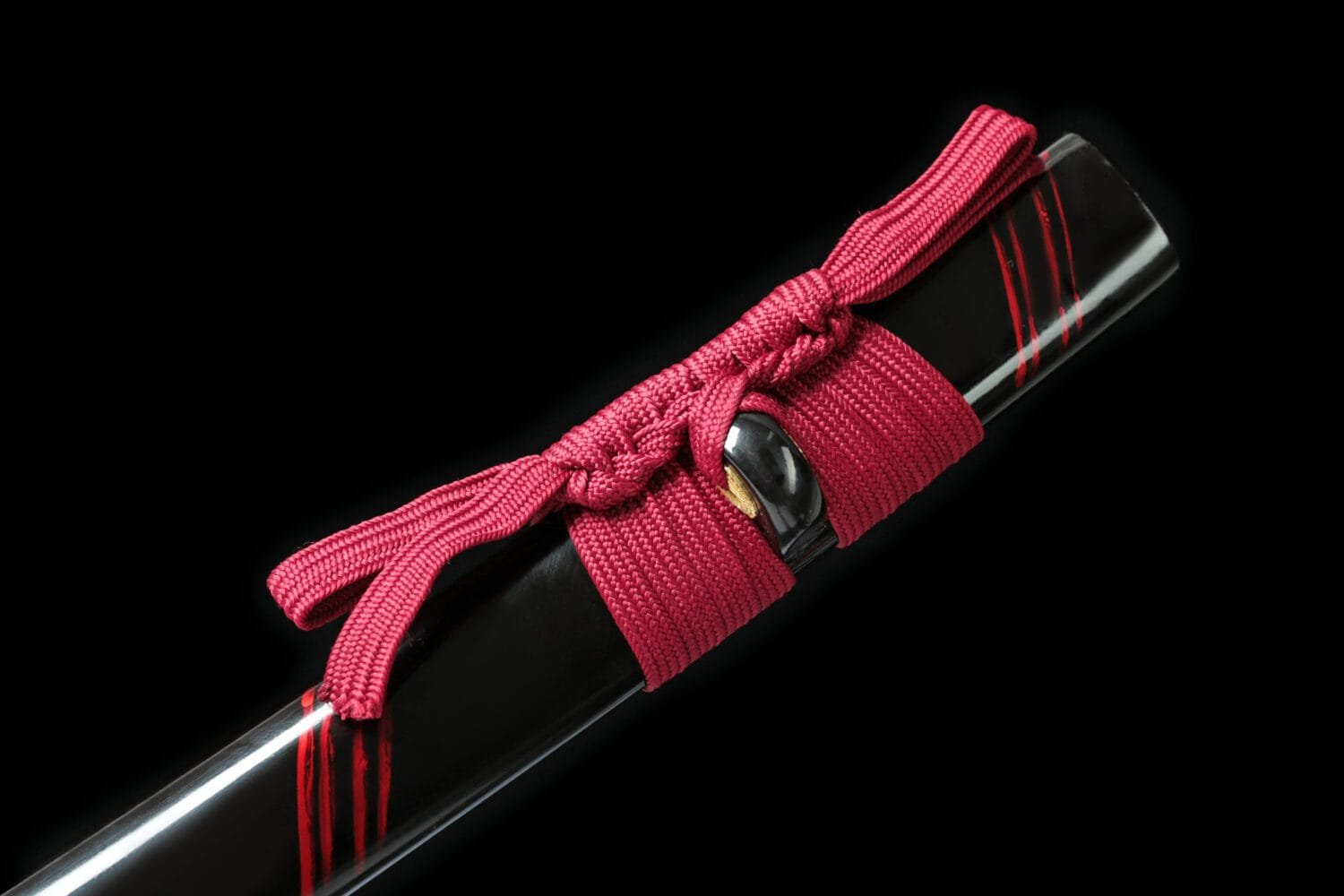 1060 Carbon Steel Katana - Handmade Japanese samurai sword-Wrapped Saya and Alloy Fittings