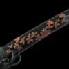 1095 Steel Katana - Handmade Japanese samurai sword with Floral Scabbard and Copper Fittings