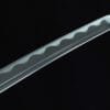 1060 Carbon Steel Katana - Handmade Japanese samurai sword with Black Lacquered Saya and Iron Fittings