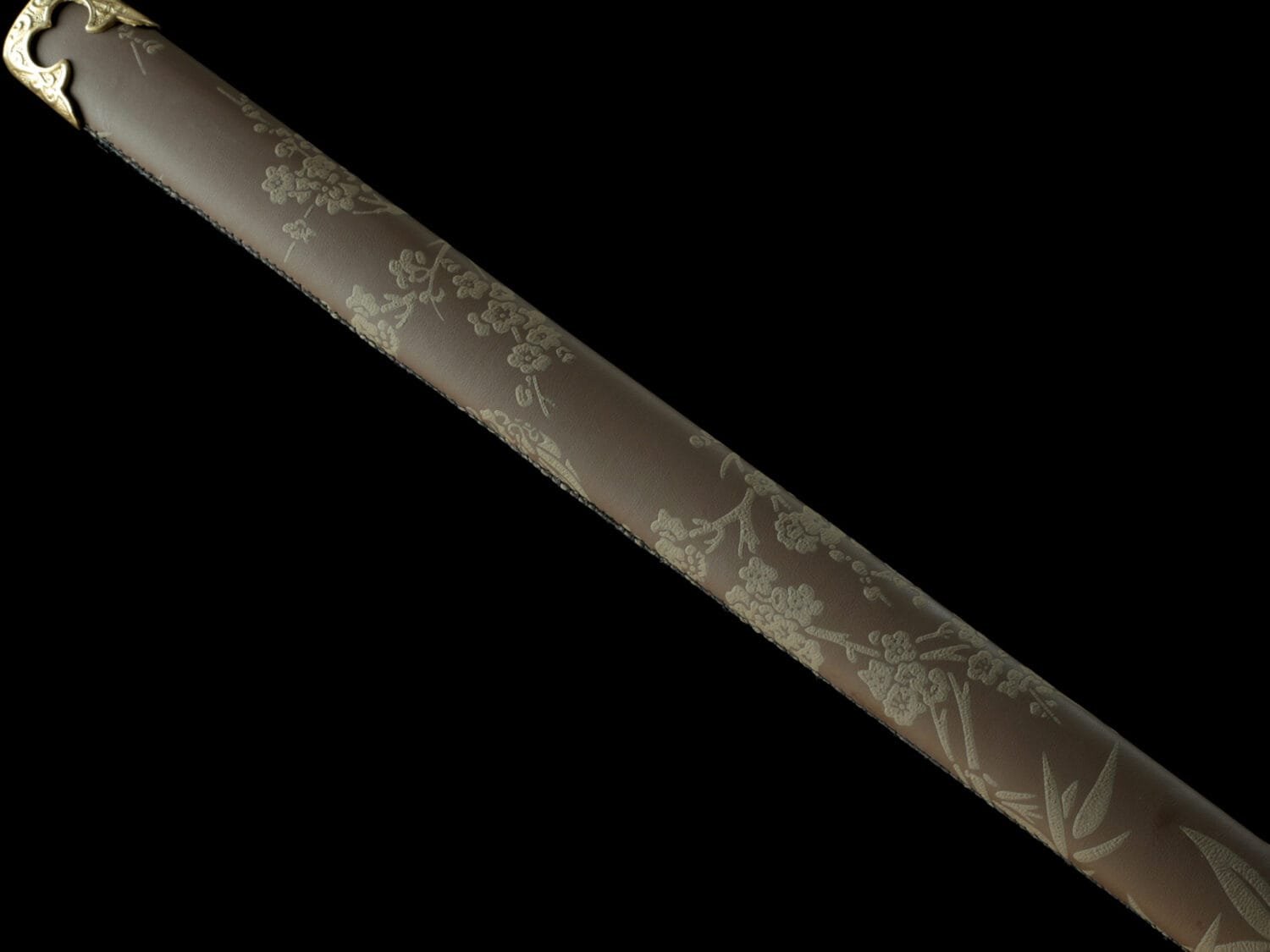 1095 steel Handcrafted Chinese Sabers With Brown Scabbard