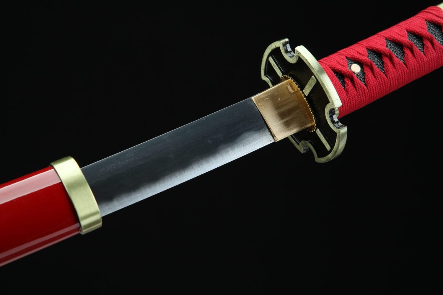 ‎One Piece- Roronoa Zoro Sandai Kitetsu Katana Samurai Sword Replica With 1060 steel