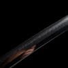 1095 Clay-tempered  Steel-Handmade Japanese samurai sword with Black scabbard and Purple Copper Fittings