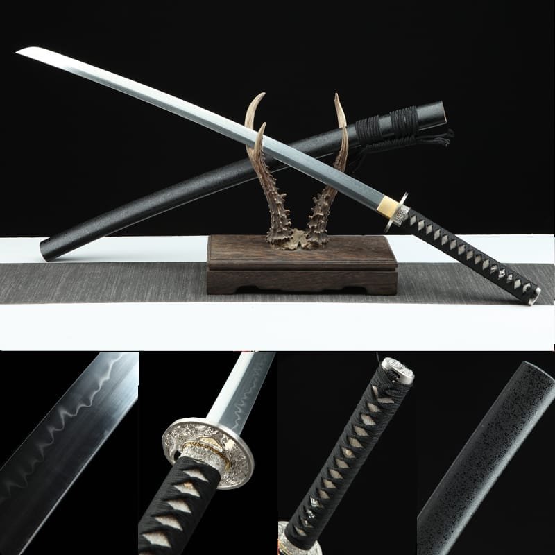 new_222222 Handmade Japanese samurai sword -1095 steel- White Dragon