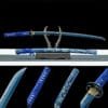 new_6 Handmade Japanese samurai sword -1095 steel- Blue Lotus