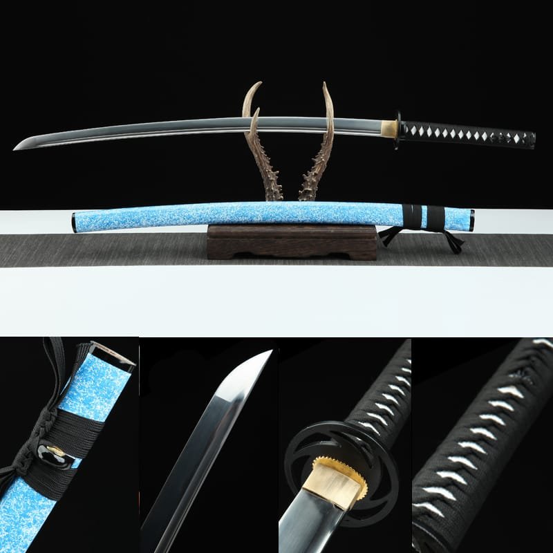 new_7 Handmade Japanese samurai sword - 1095 steel -Ransen
