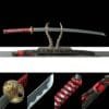 Handmade Japanese samurai sword - 1060 steel  -Crimson Fang Katana