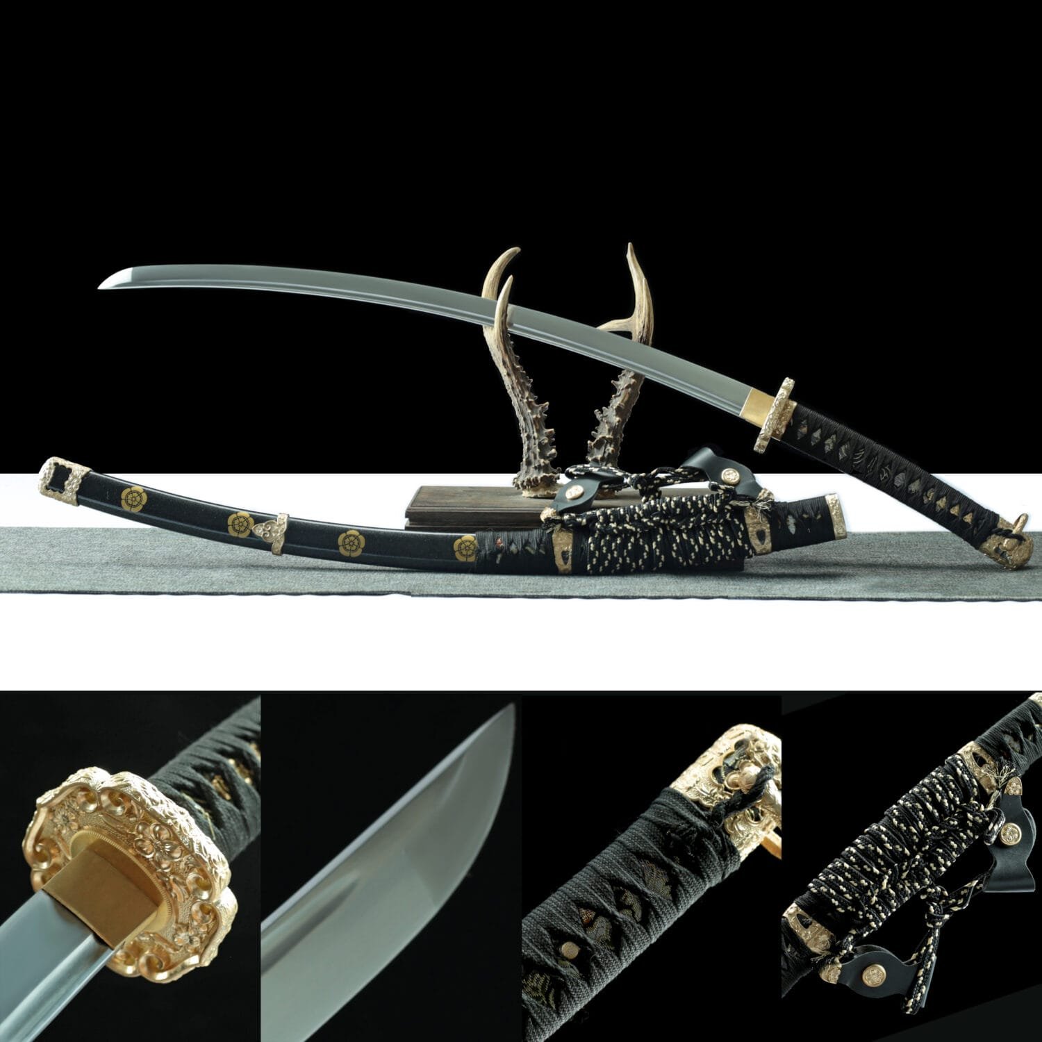 Handmade Japanese samurai sword-1060 Carbon Steel  - Black Devil Too Knife