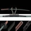 Handmade Japanese samurai sword-  Geng Ghost-carbon steel titanium plated