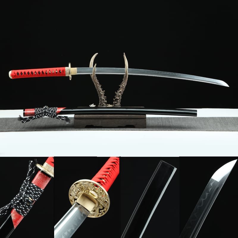 Handmade Japanese samurai sword -T10 - Good Luck