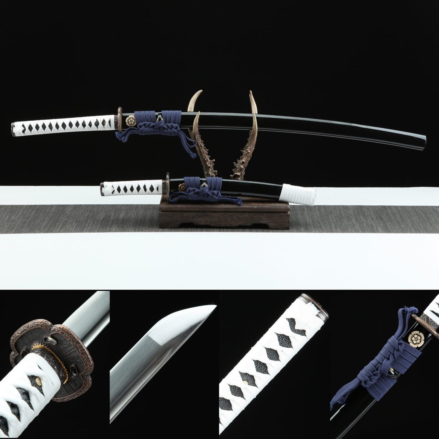 Ghost of Tsushima First Generation - Handmade Japanese Samurai Sword - Steel is 1060 Steel - Blue