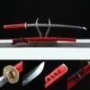 主图 Clay-tempered 1095 Steel Katana – Handmade Japanese samurai sword with Red scabbard Saya and Copper Fittings