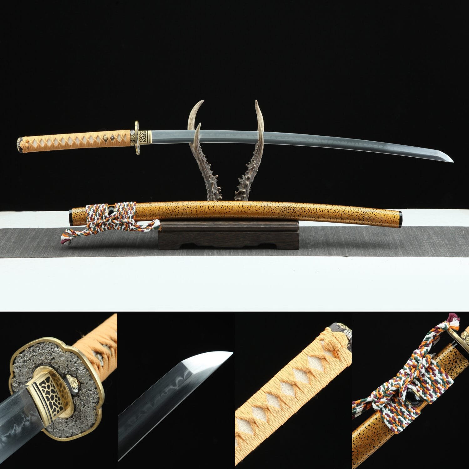 1095 Steel Clay-tempered-Handmade Japanese samurai sword