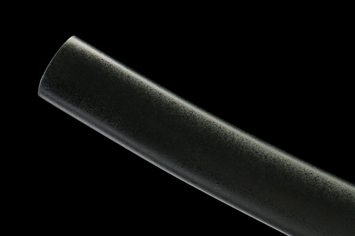 IMG_0125 T10 steel - pure hand-forged samurai sword - earth-covered burnt blade - green leather sheath - lingling