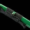 1065 steel - pure handmade Japanese samurai sword - green leather sheath - Cuilang