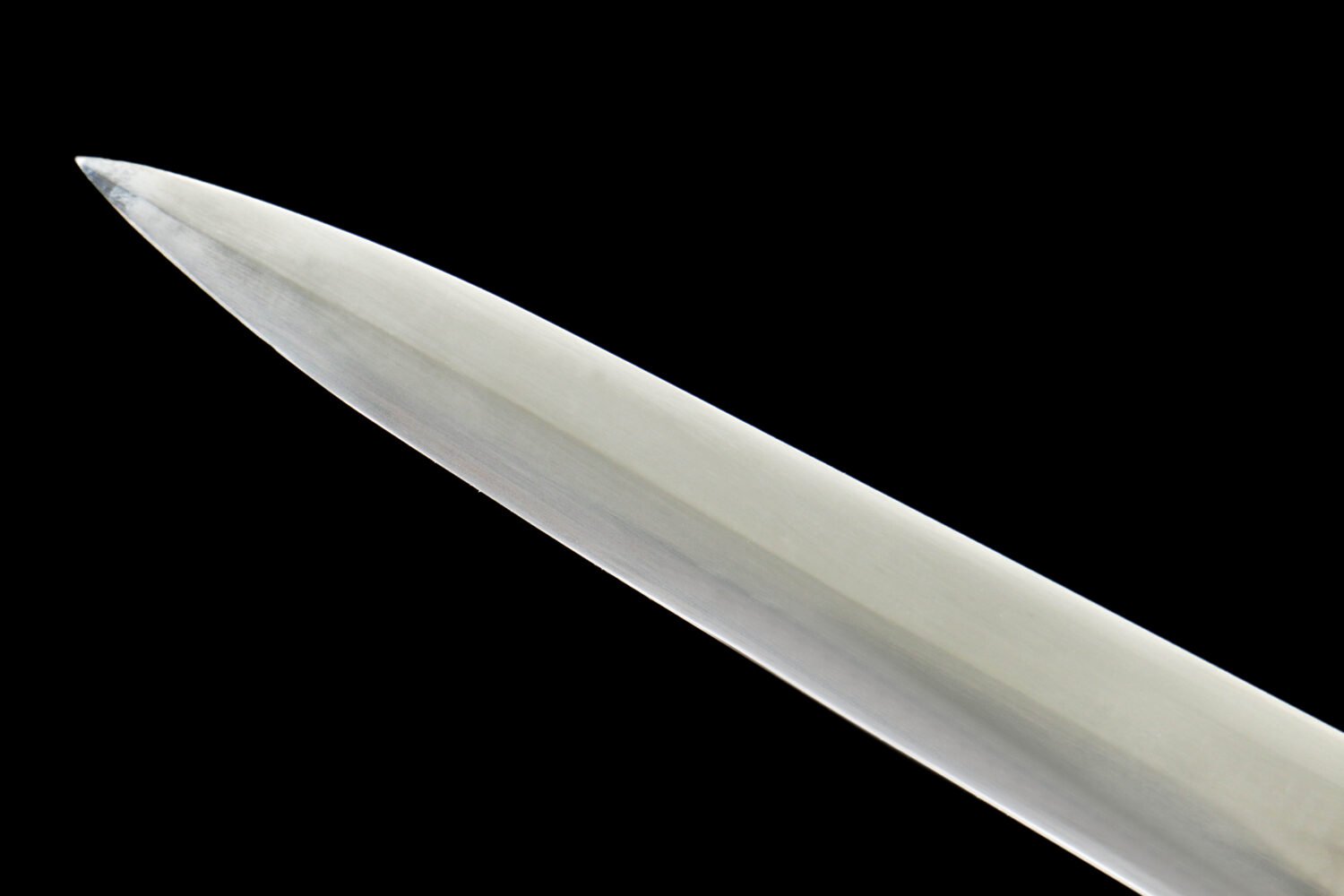 1060 steel - pure hand-forged samurai sword - solid wood sheath + genuine leather handle - half-hand sword