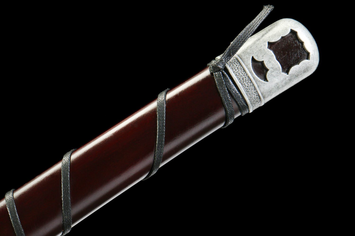 65Mn  Steel- - pure hand-forged samurai sword - green wood sheath material - zinc alloy fittings - silver black brown - lotus - immortal cut open the door