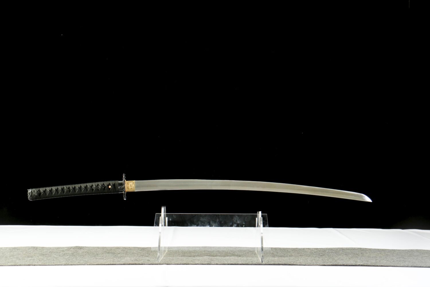 IMG_8275 65Mn  Steel-Purely Handmade Japanese Katana - Green Wood Scabbard - Zinc Alloy Fitting - Red and Black - Red Fantasy