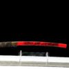 IMG_8277 65Mn  Steel-Purely Handmade Japanese Katana - Green Wood Scabbard - Zinc Alloy Fitting - Red and Black - Red Fantasy