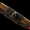 IMG_8397 65Mn  Steel-Purely Handmade Japanese Katana - Green Wood Scabbard - Zinc Alloy Fitting - Red and Black - Red Fantasy