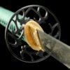 Damascus steel - pure handmade Japanese katana - green leather sheath - iron fittings - genuine leather handle - Green-Qingbo