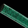 Damascus steel - pure handmade Japanese katana - green leather sheath - iron fittings - genuine leather handle - Green-Qingbo