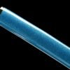 Damascus steel - pure handmade Japanese katana - green leather sheath - iron fittings - genuine leather handle - blue - Cang Liu