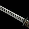 65Mn  Steel-Purely Hand-Forged Katana - Green Wood Scabbard - Zinc Alloy Fitting - Blue-Black - Dark Blue