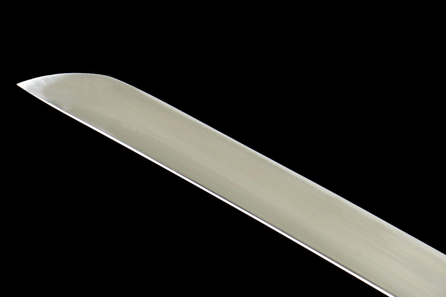 1065 steel-pure handmade Japanese katana-green leather sheath-snow