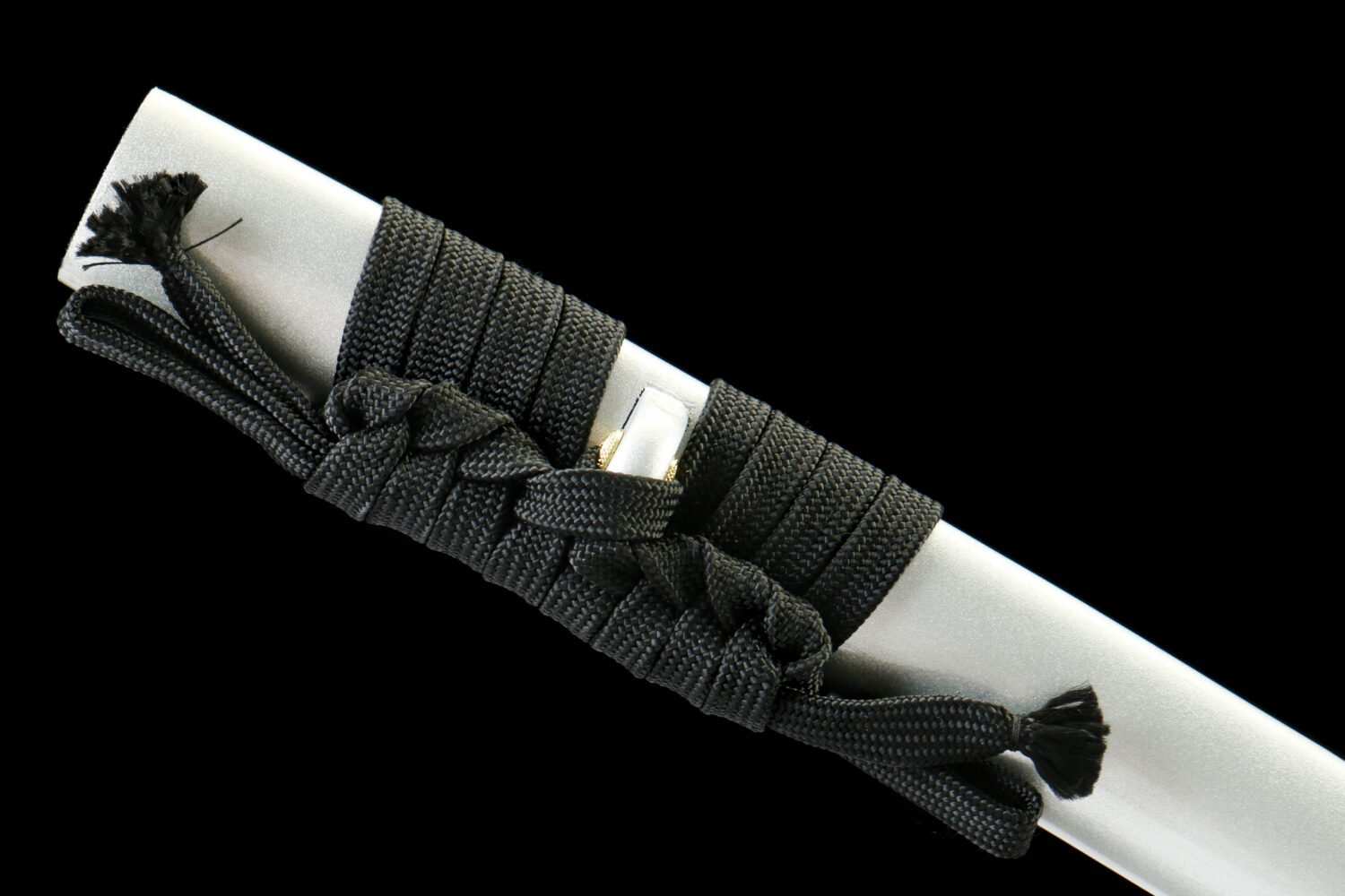 1065 steel-pure handmade Japanese katana-green leather sheath-snow