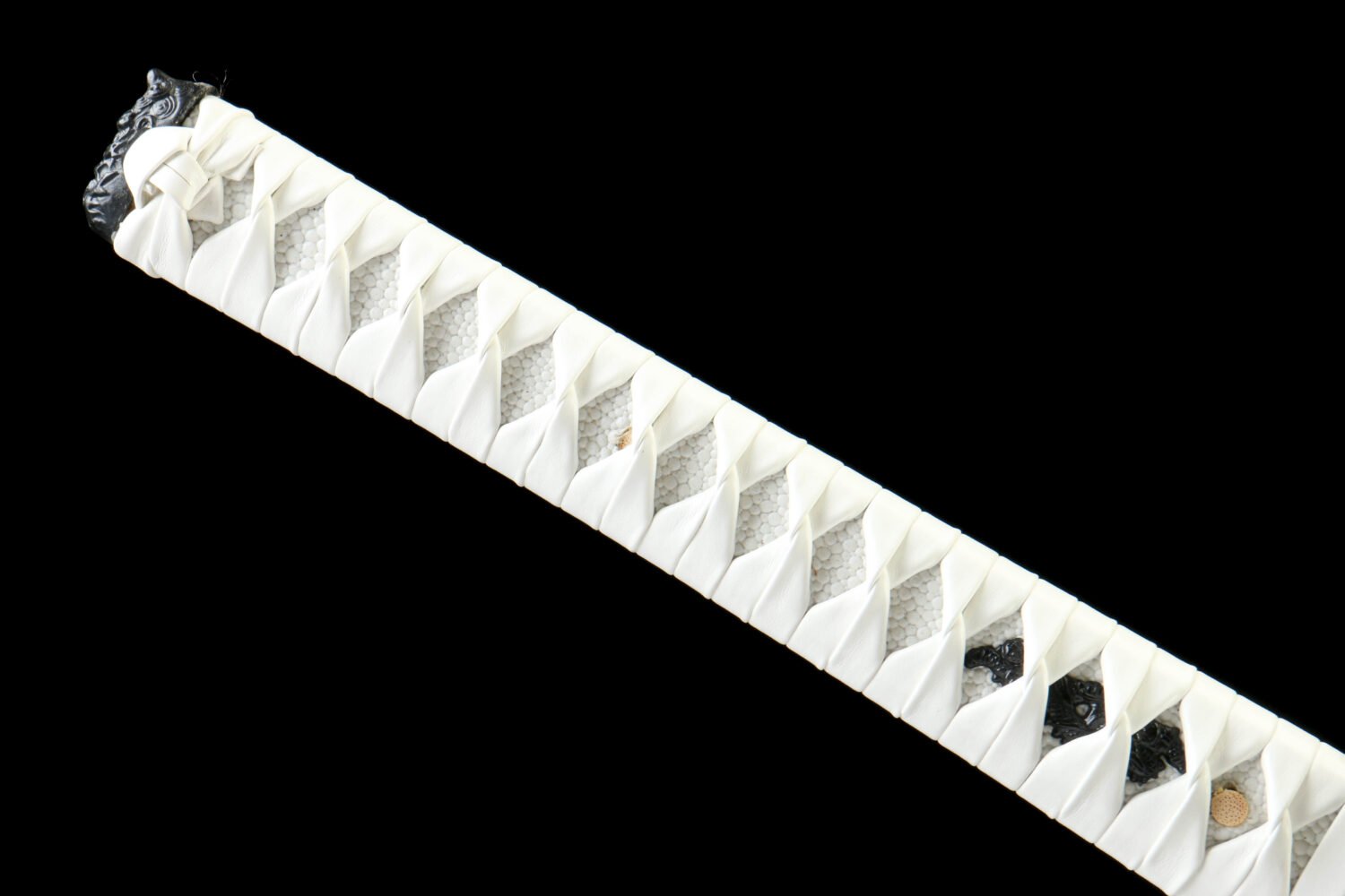 IMG_9946 1065 steel - pure hand-forged samurai sword - green leather sheath - roasted blue - dark mist