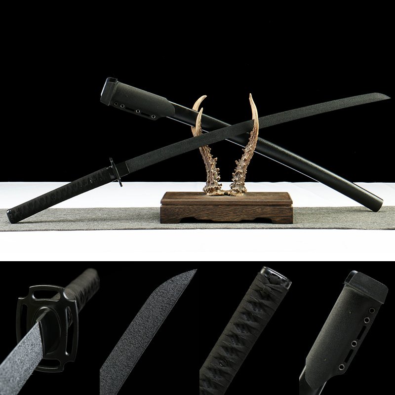 1060 carbon steel – pure hand-made Japanese katana – solid wood paint + half K sheath – Reaper series sword-Reaper-Cyclone