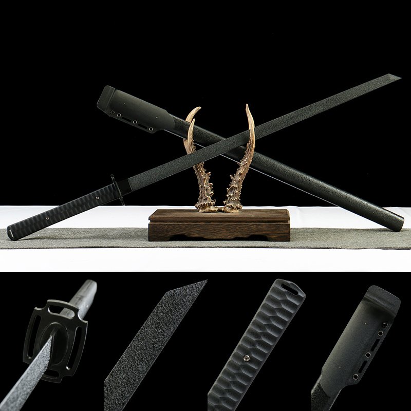 1060 carbon steel – pure hand-made Japanese katana – solid wood paint + half K sheath – Reaper series sword-Reaper-Ghost King