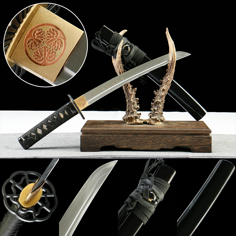 2024刀主图-恢复的-恢复的-恢复的 1065 steel - pure hand-forged samurai sword - green leather sheath - iron equipment - iron special lower thread high carbon steel samurai sword - black edge