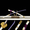 1045 steel - pure handmade Japanese katana - green leather sheath - alloy fittings - special craftsmanship - Bai Tianyu
