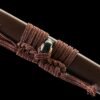 T10 steel - pure handmade Japanese samurai sword - earth-covered and burned blade - iron tools - sunset