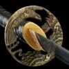 IMG_1312 1065 steel - pure handmade Japanese samurai sword - zinc alloy fittings - high carbon steel log sword - golden branch